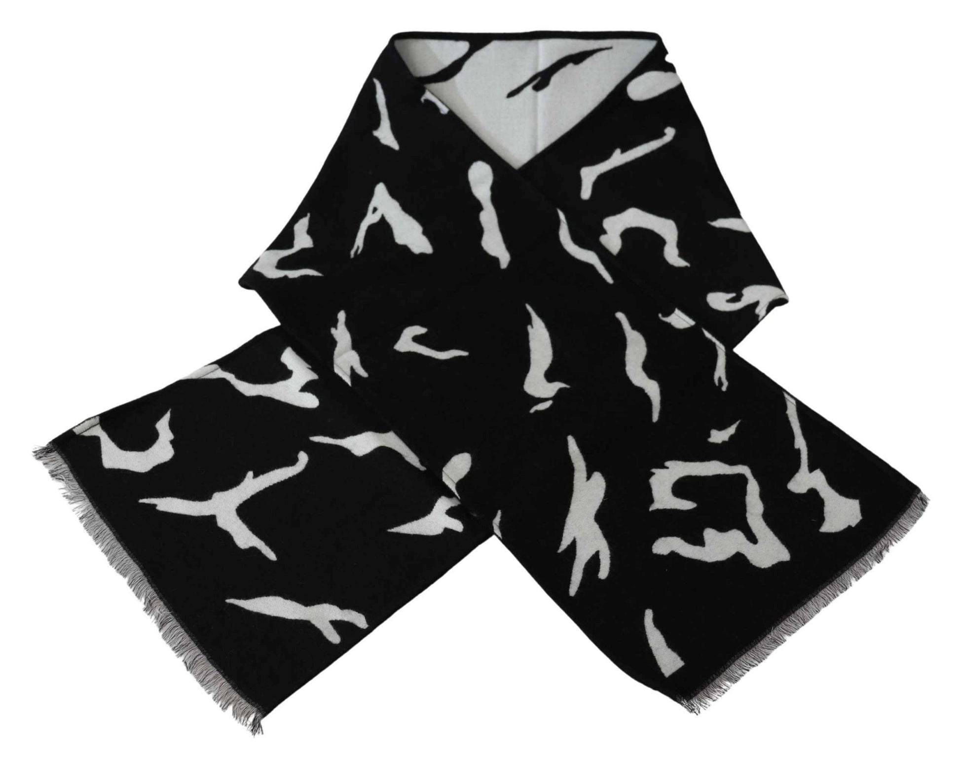 Givenchy Black Wool Scarf