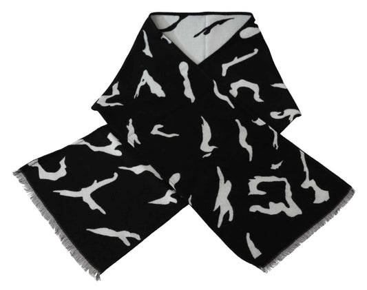 Givenchy Black Wool Scarf