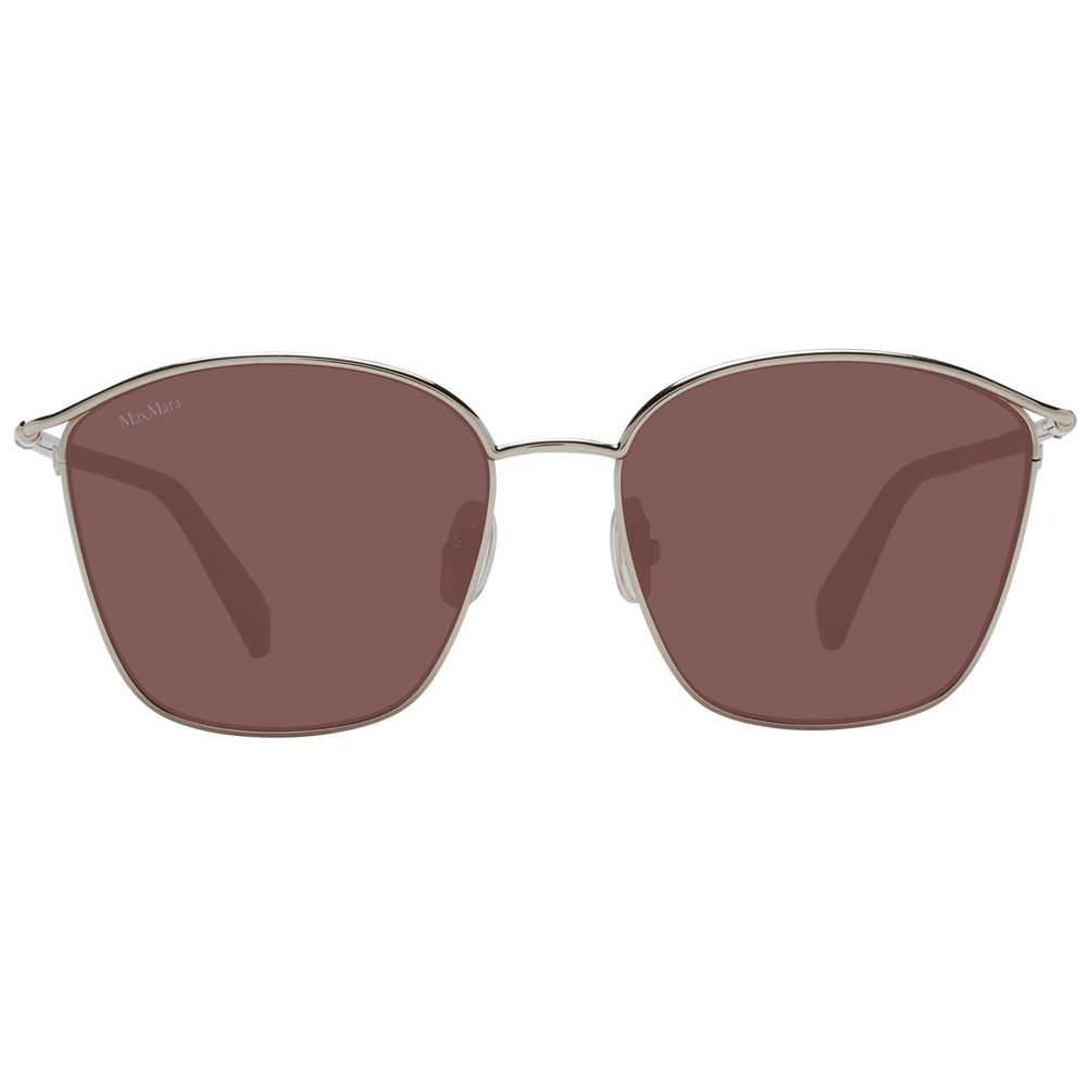 Max Mara Gold Metal Sunglasses - LuxAmoura