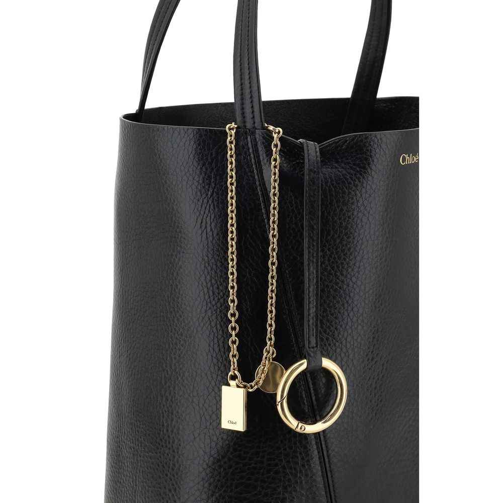 Chloé Black Calf Leather Bos Taurus Shoulder Bag