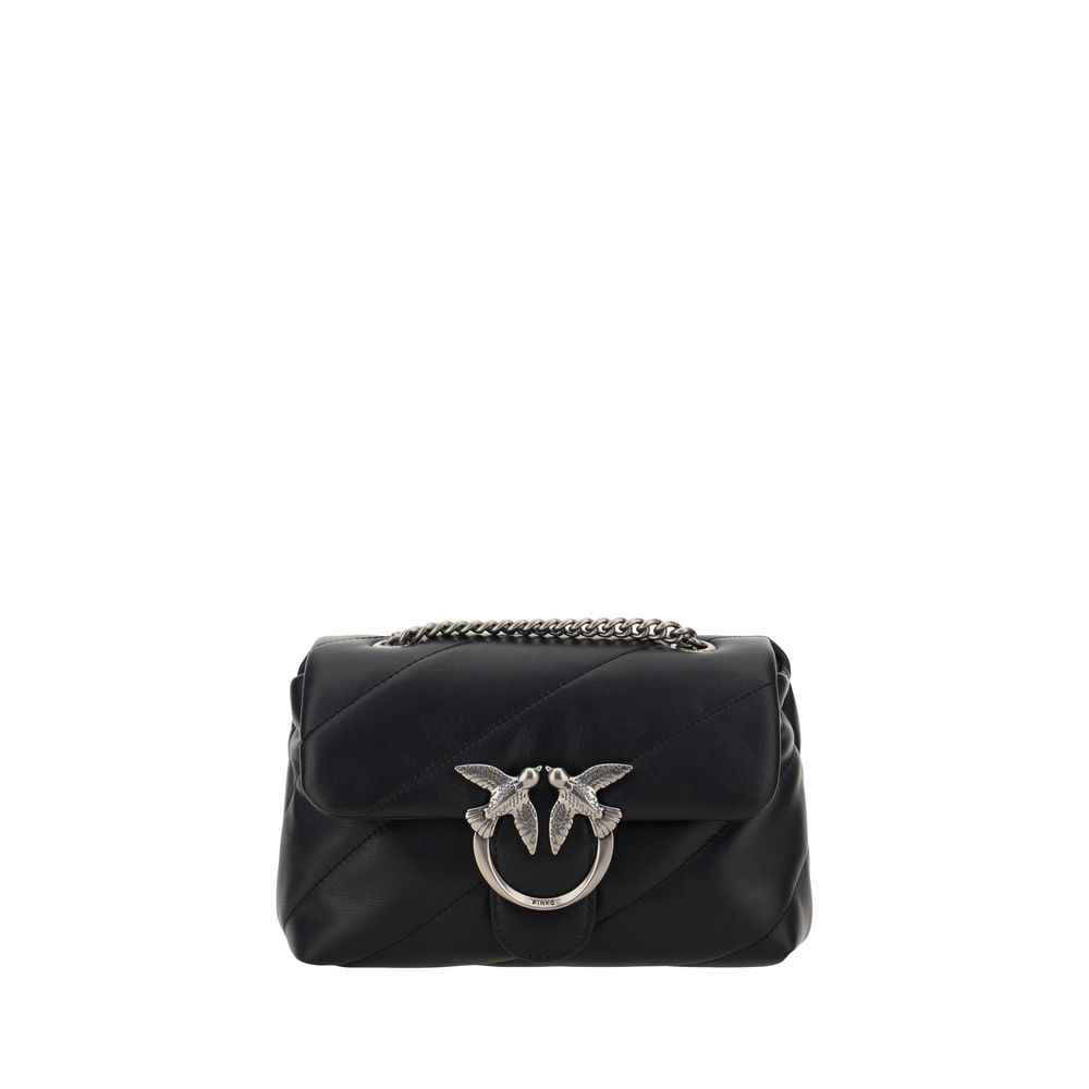 PINKO Black Black Leather Handbag