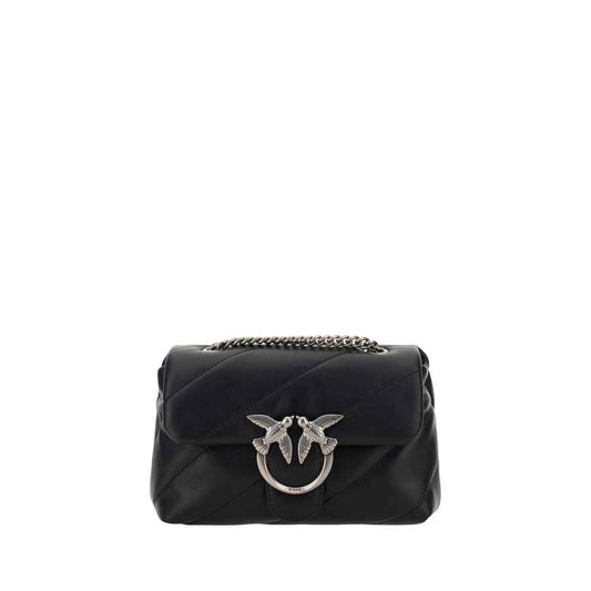PINKO Black Black Leather Handbag
