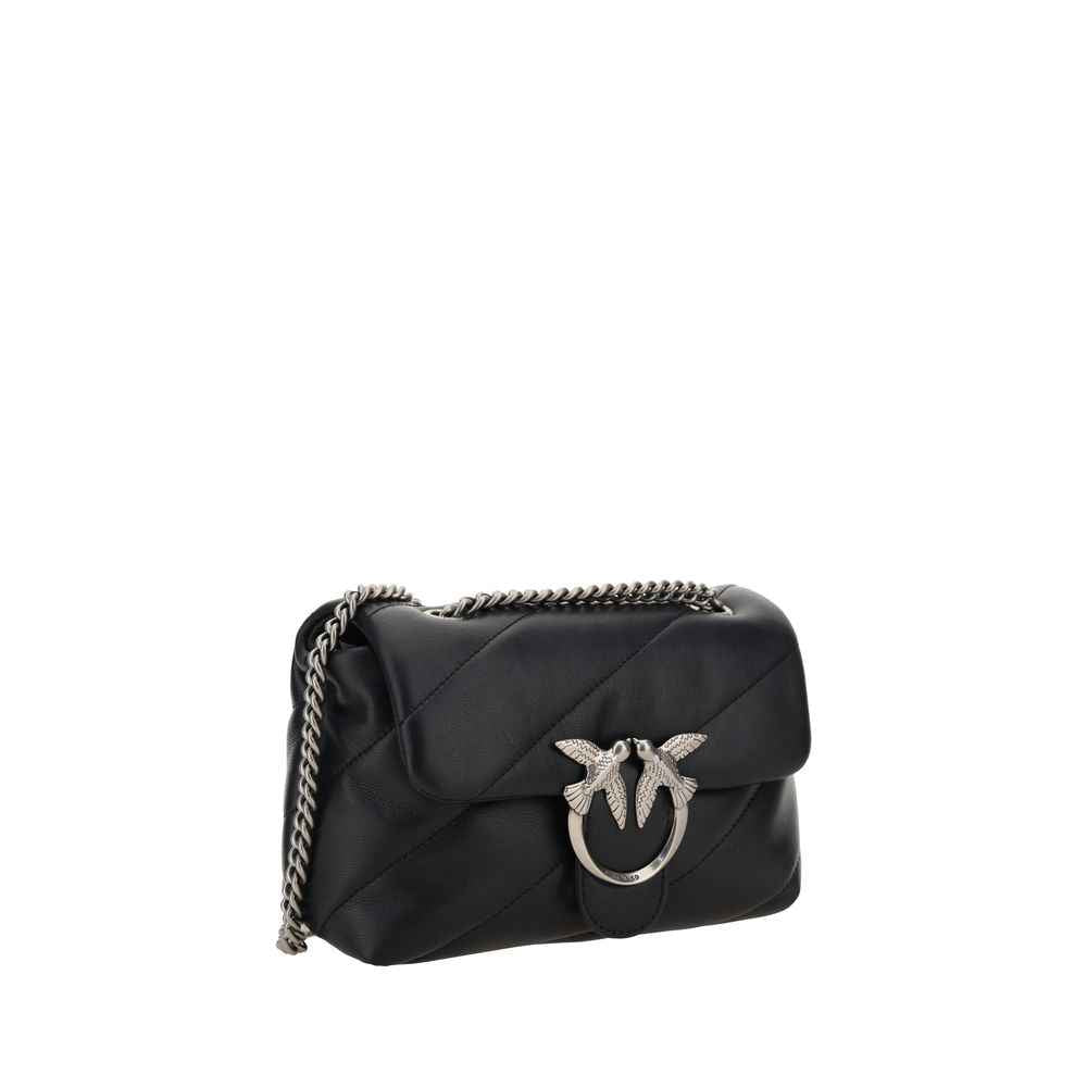 PINKO Black Black Leather Handbag