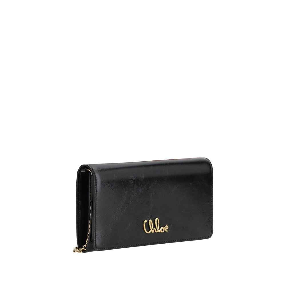 ChloÃ© Brown Calf Leather Bos Taurus Clutch Bag