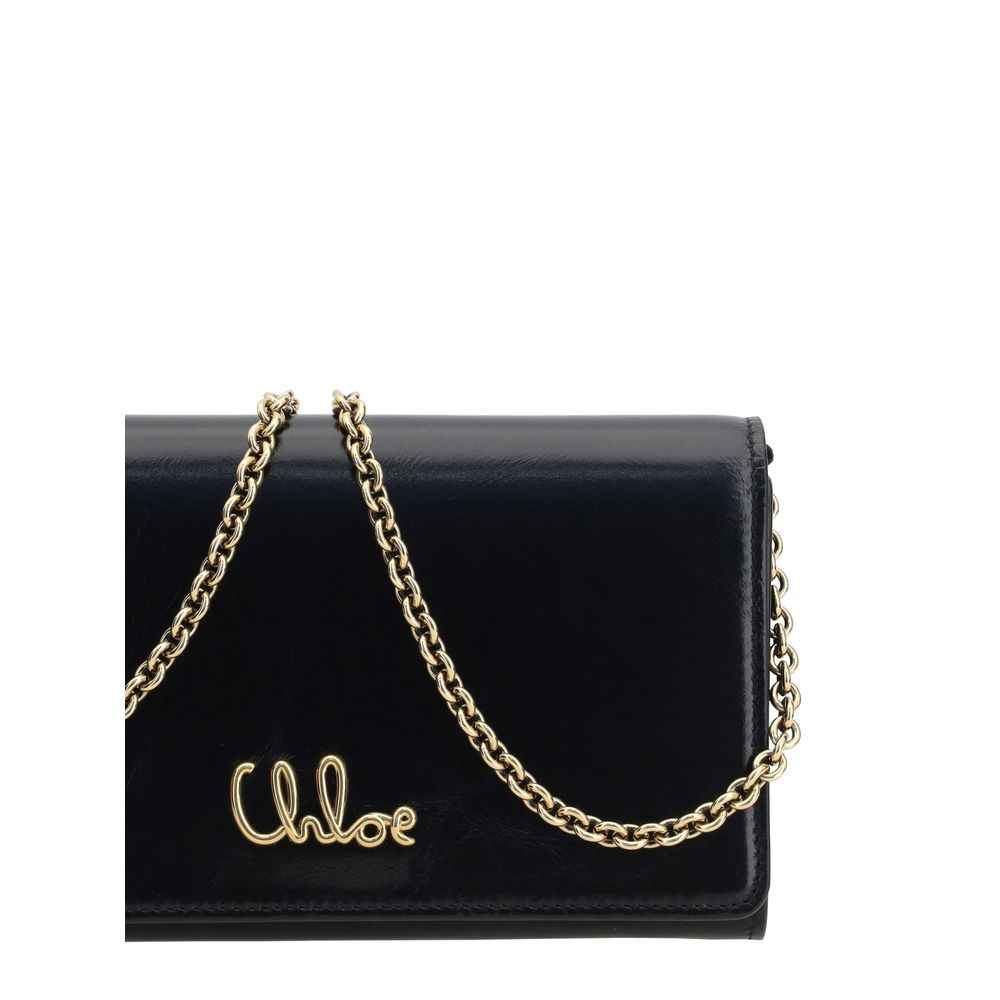 ChloÃ© Brown Calf Leather Bos Taurus Clutch Bag