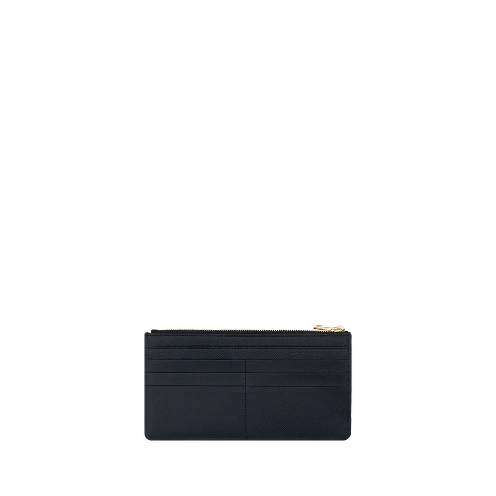 Dolce & Gabbana Black Calf Leather Bos Taurus Wallet - LuxAmoura