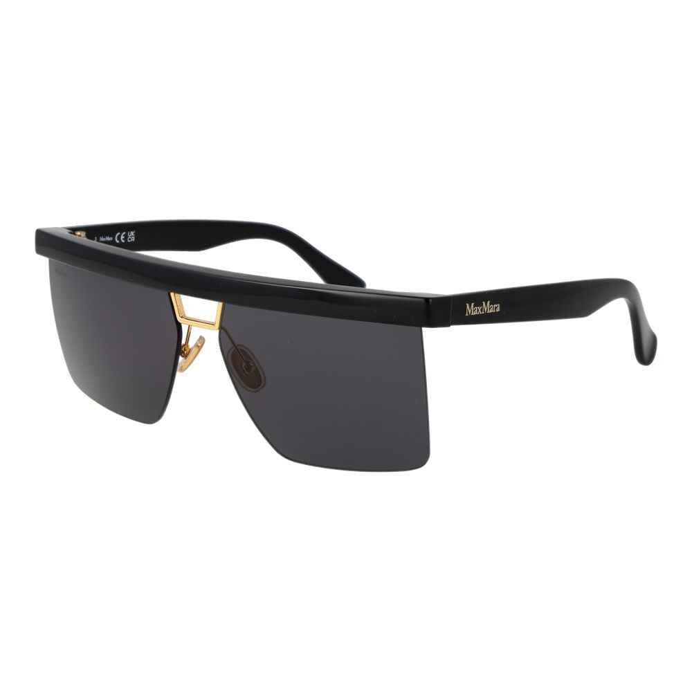 Max Mara Black Stainless Steel Sunglasses