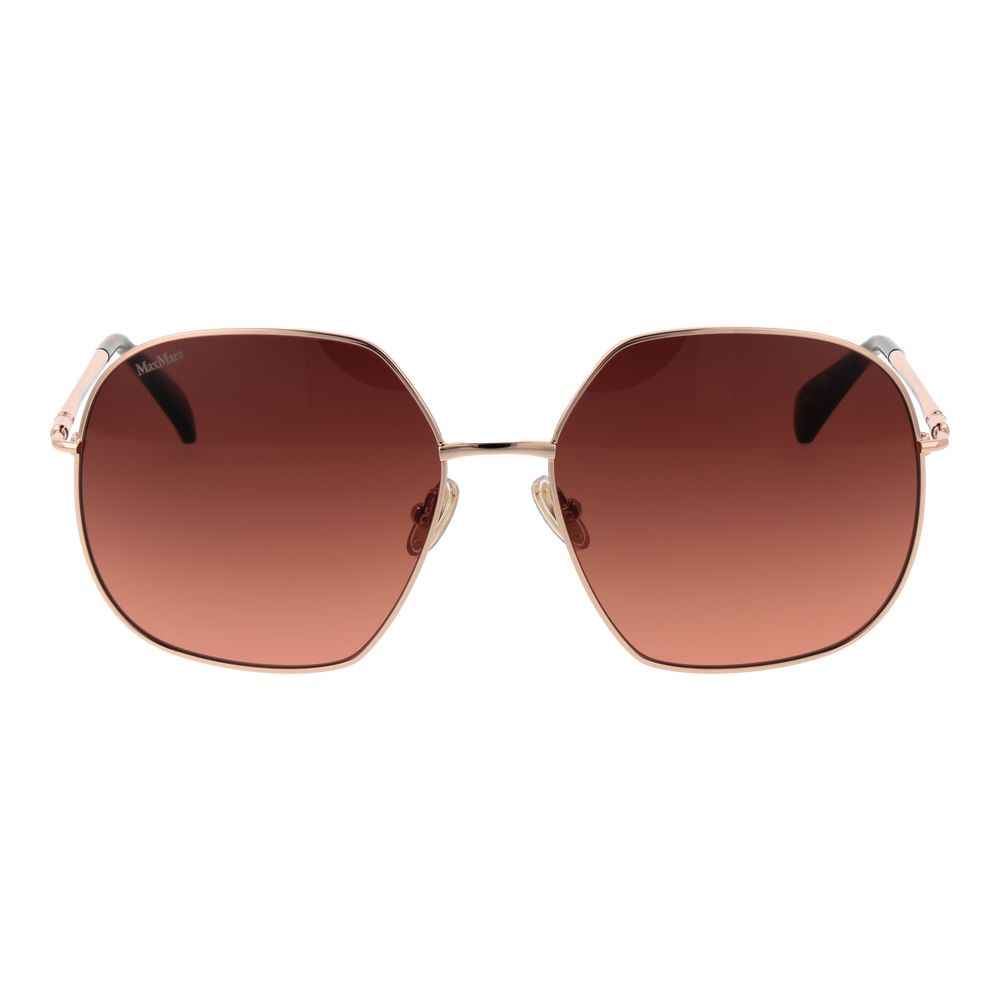 Max Mara Rose Gold Metal Sunglasses