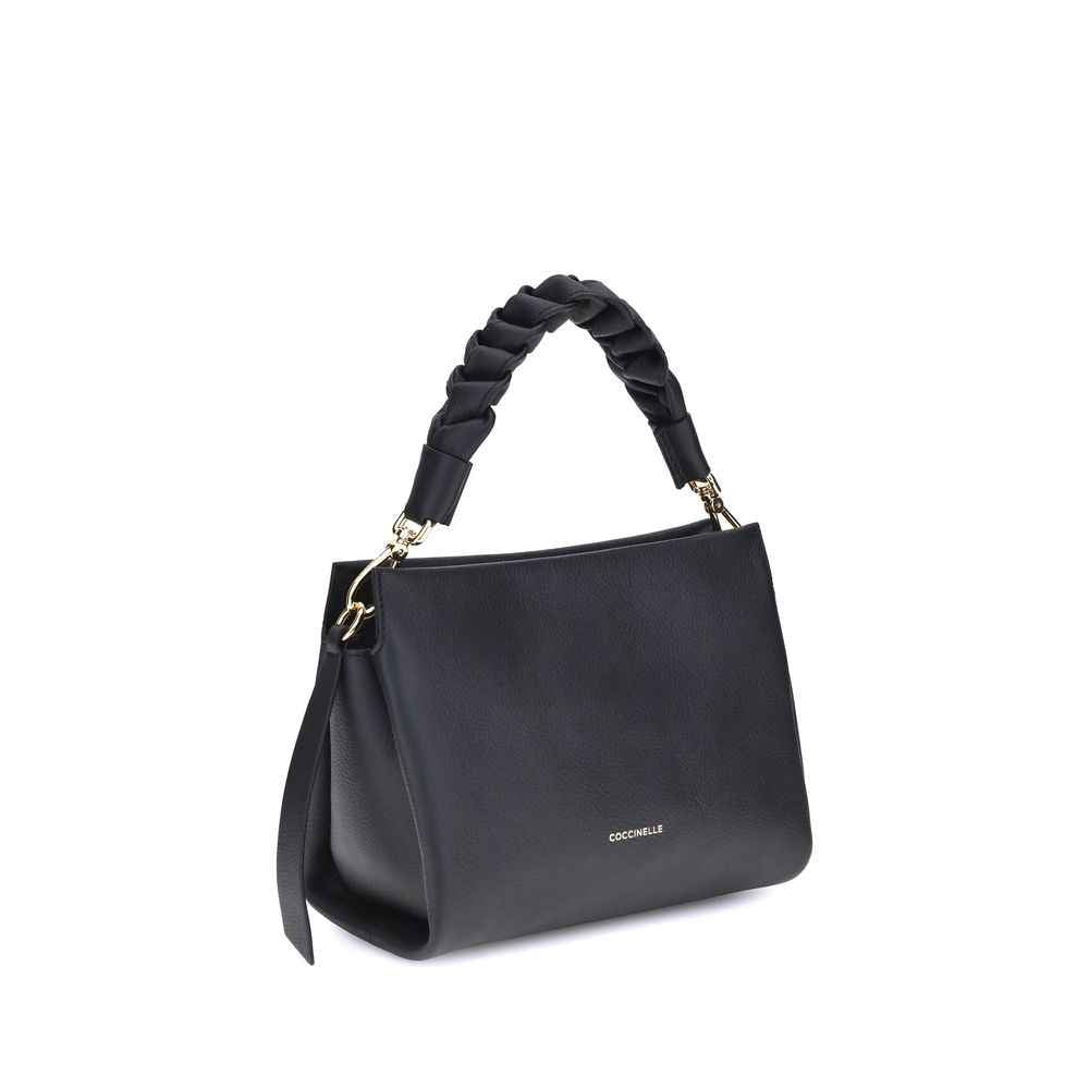 Coccinelle Black Calf Leather Bos Taurus Shoulder Bag