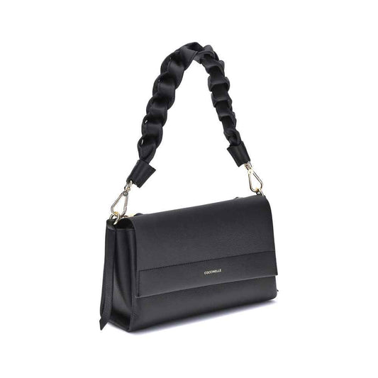 Coccinelle Black Calf Leather Bos Taurus Shoulder Bag