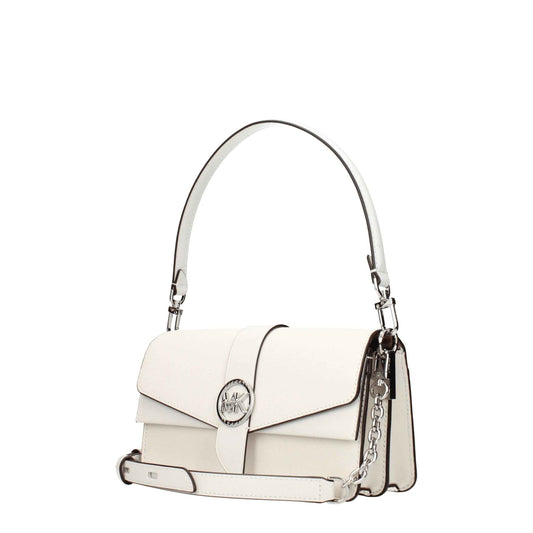 Michael Kors White Leather Handbag