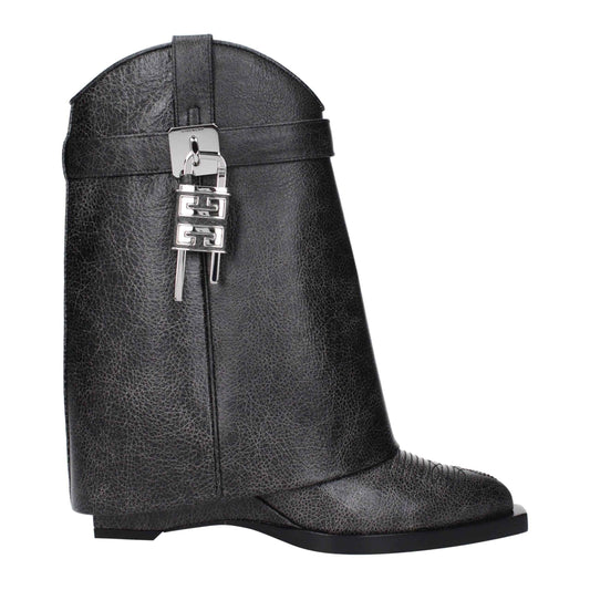 Givenchy Black Leather Ankle Boots