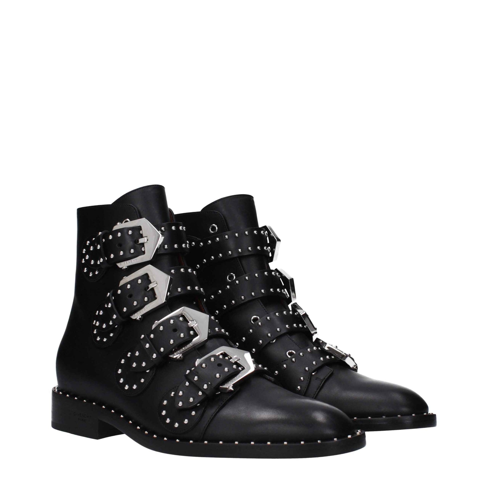 Givenchy Black Leather Ankle Boots