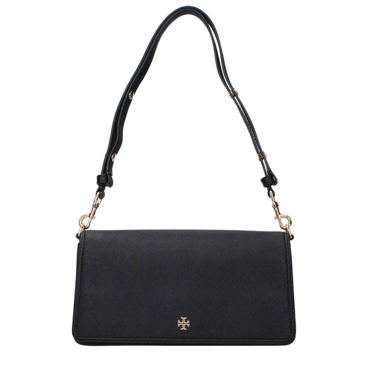 Tory Burch Black Leather Shoulder Bag
