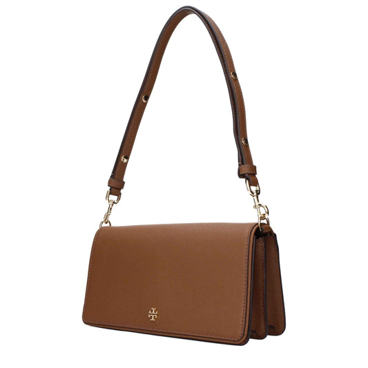 Tory Burch Brown Leather Shoulder Bag