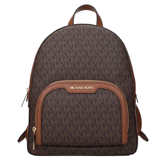 Michael Kors Brown Fabric Backpack