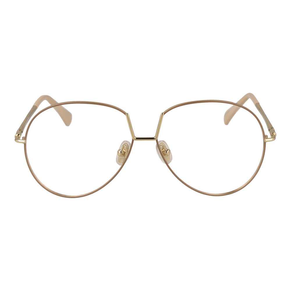 Max Mara Beige Metal Glasses (Frames)
