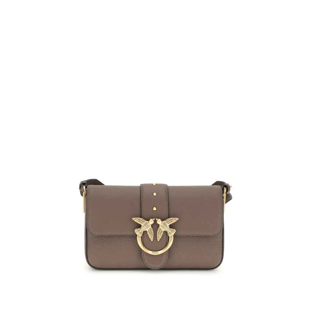 PINKO Brown Brown Leather Handbag