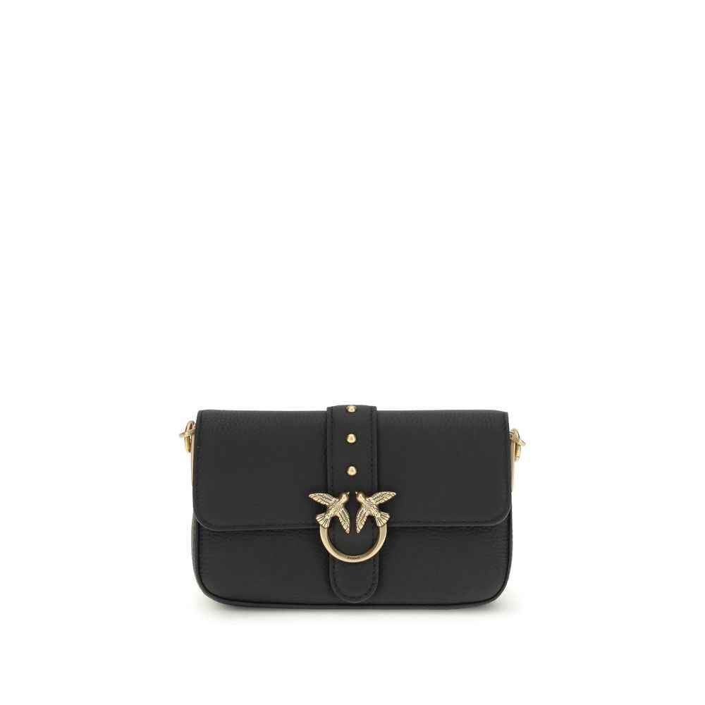 PINKO Black Black Leather Handbag