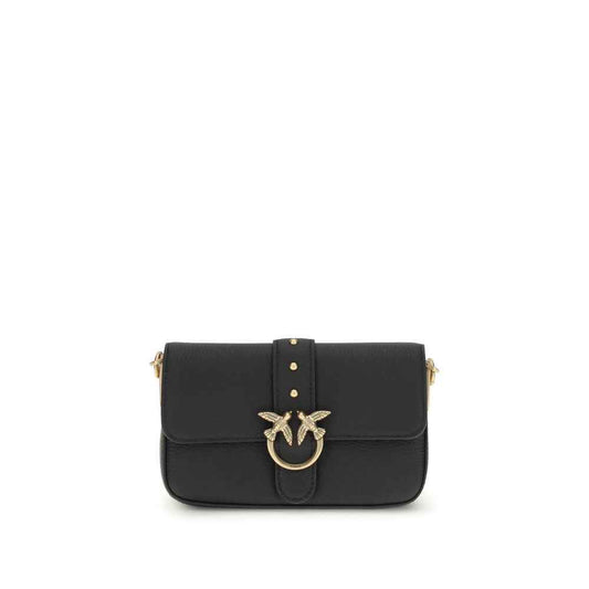 PINKO Black Black Leather Handbag