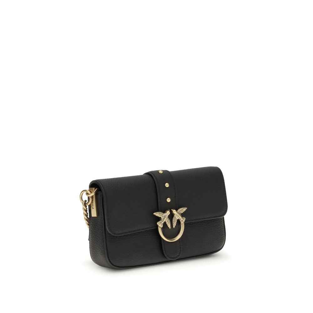 PINKO Black Black Leather Handbag