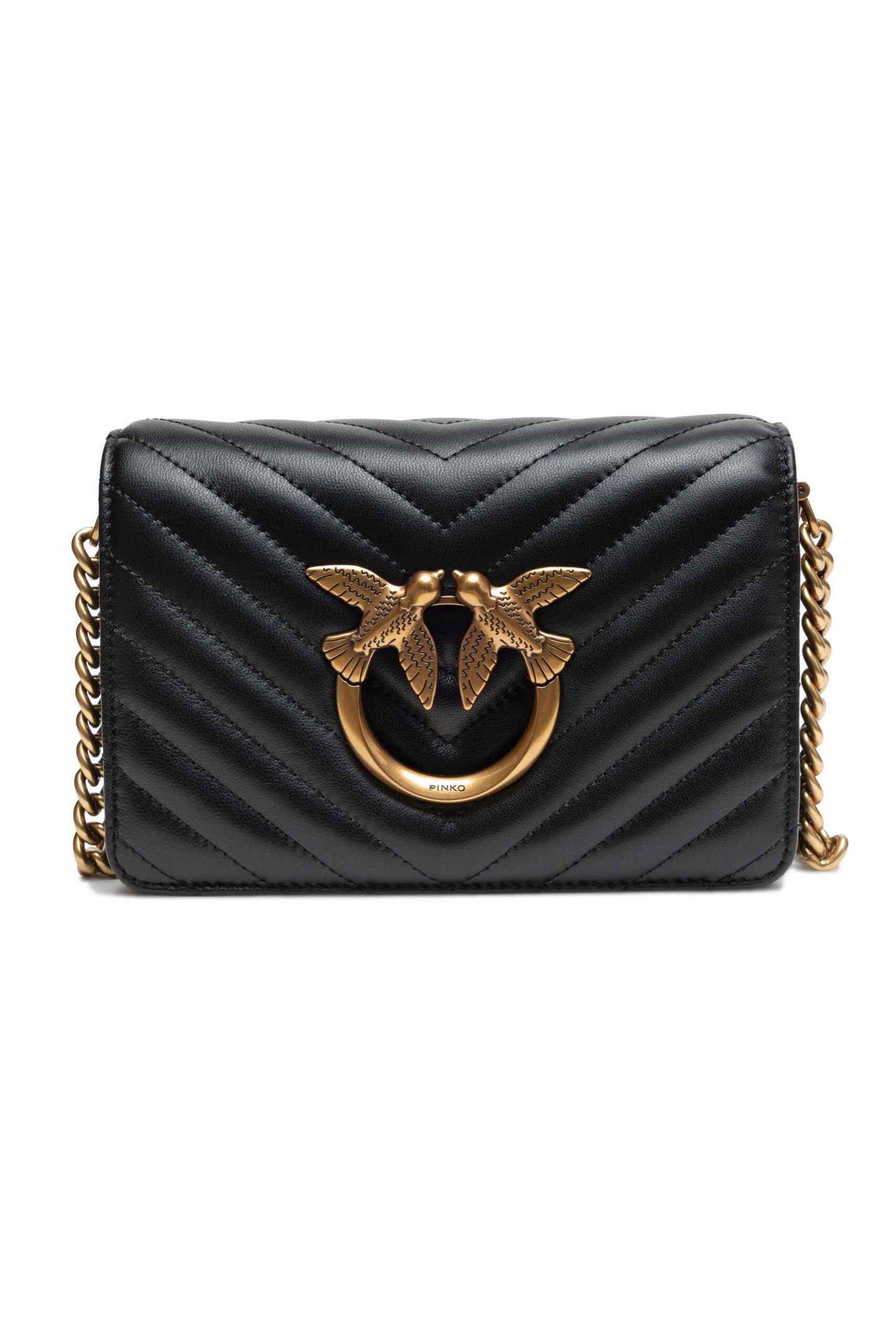 Pinko PINKO Black Leather Handbag