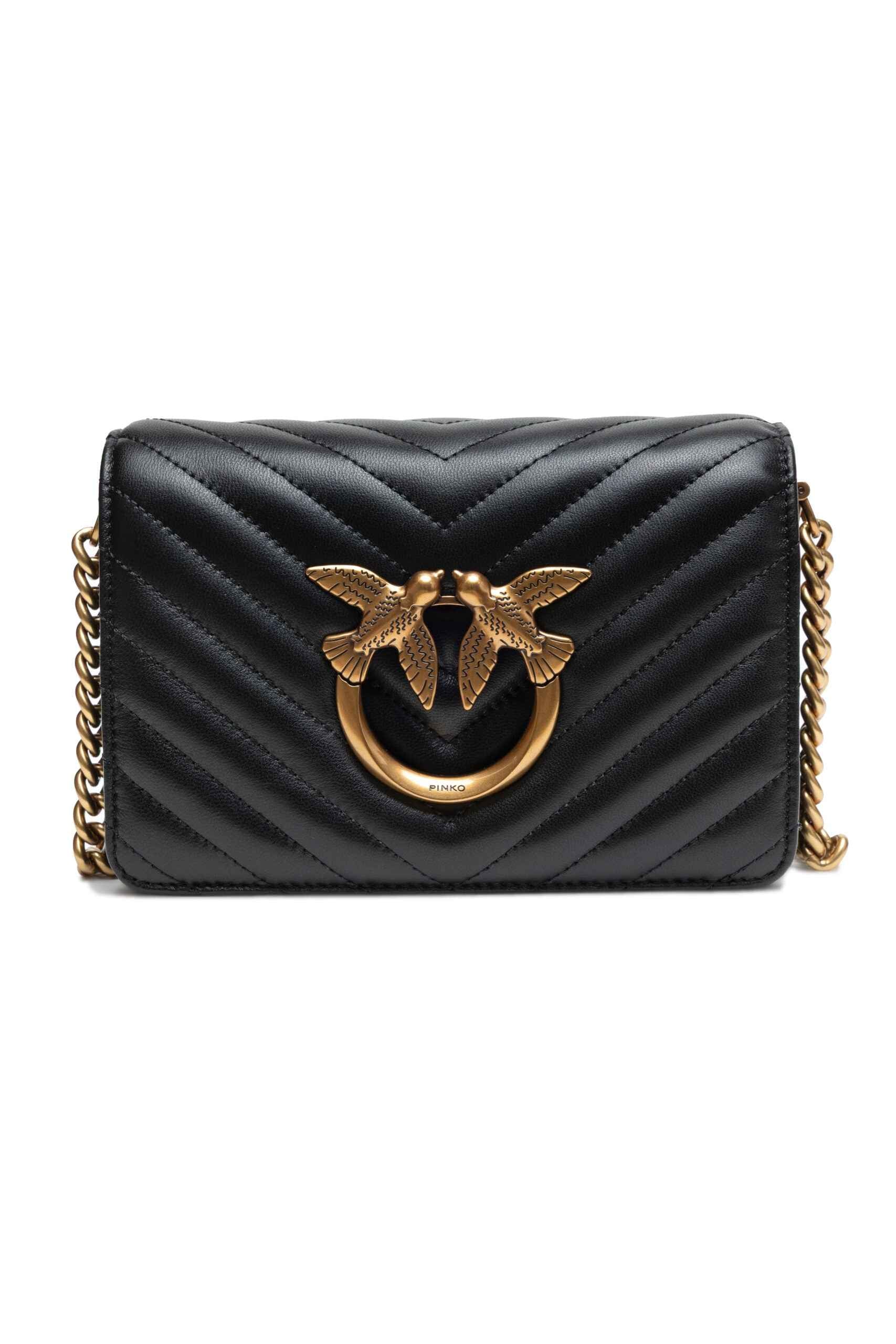 Pinko PINKO Black Leather Handbag