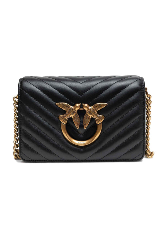 Pinko PINKO Black Leather Handbag