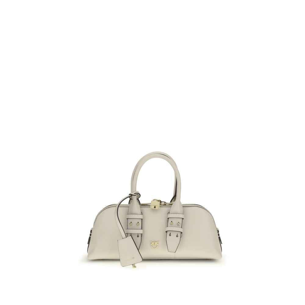 PINKO White White Leather Handbag