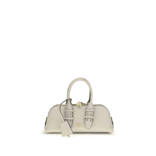 PINKO White White Leather Handbag