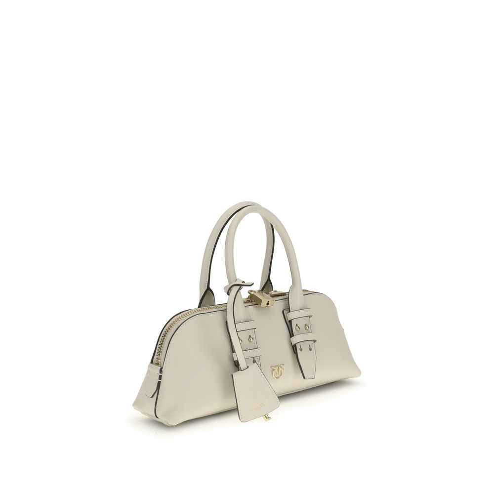 PINKO White White Leather Handbag