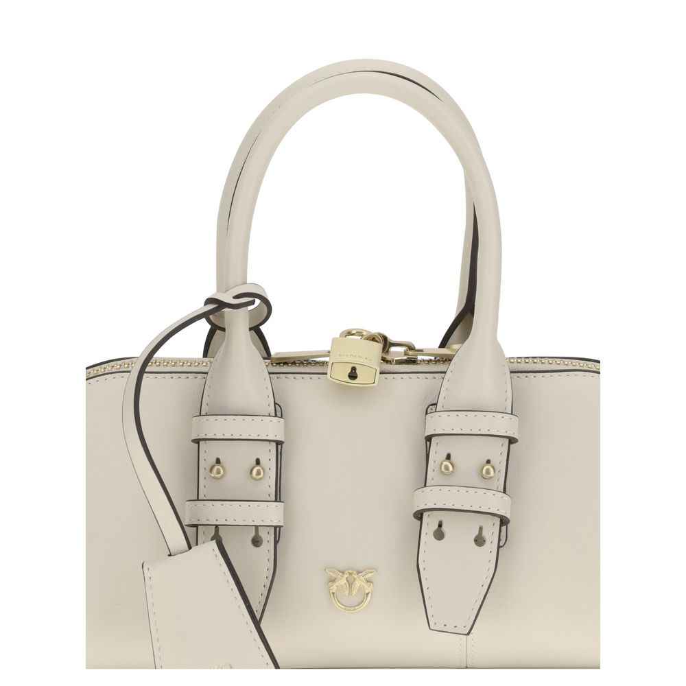 PINKO White White Leather Handbag
