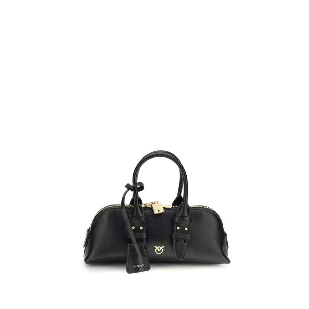 PINKO Black Black Leather Handbag