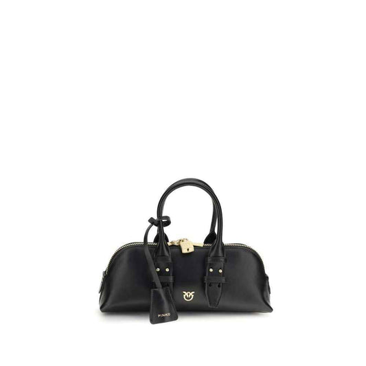 PINKO Black Black Leather Handbag
