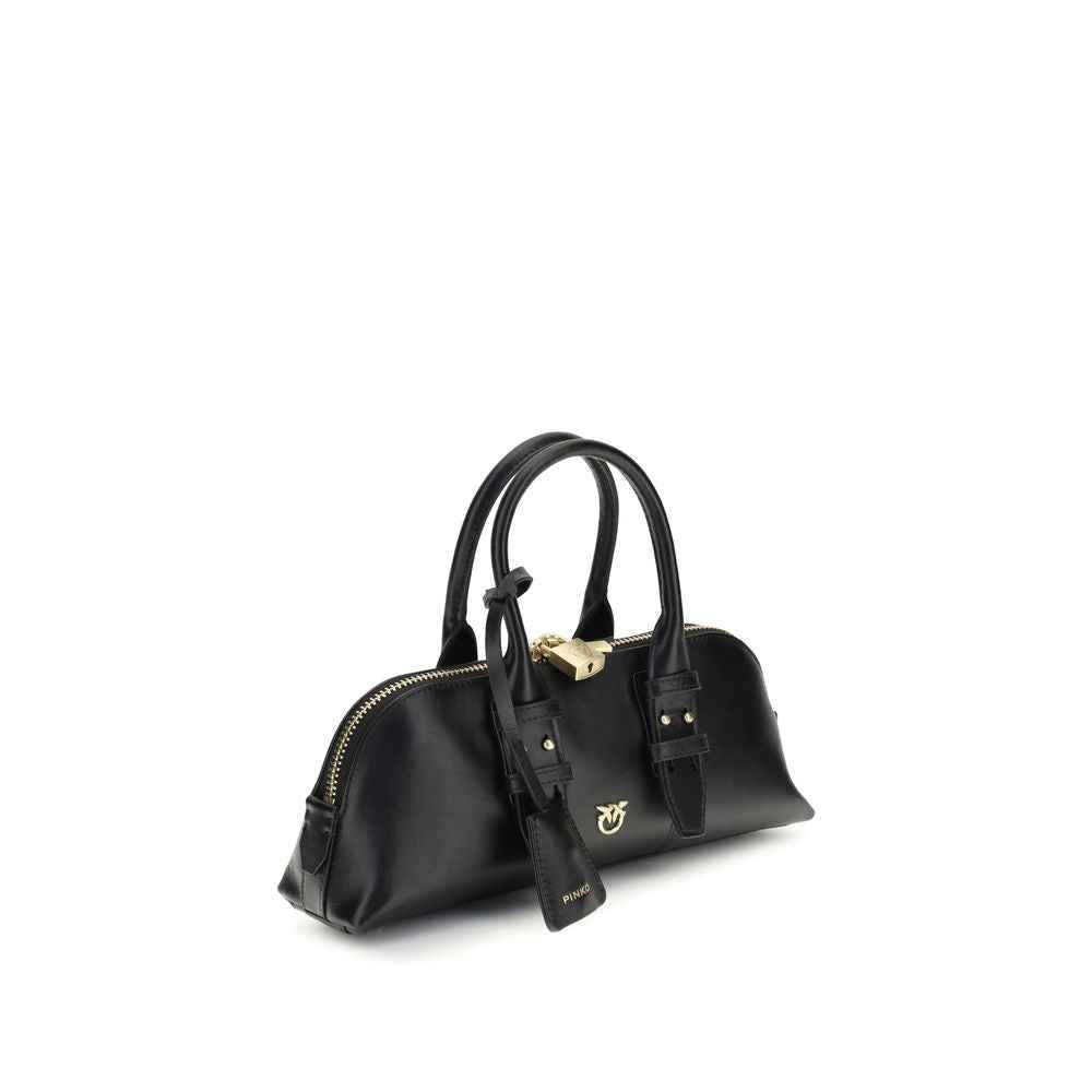 PINKO Black Black Leather Handbag