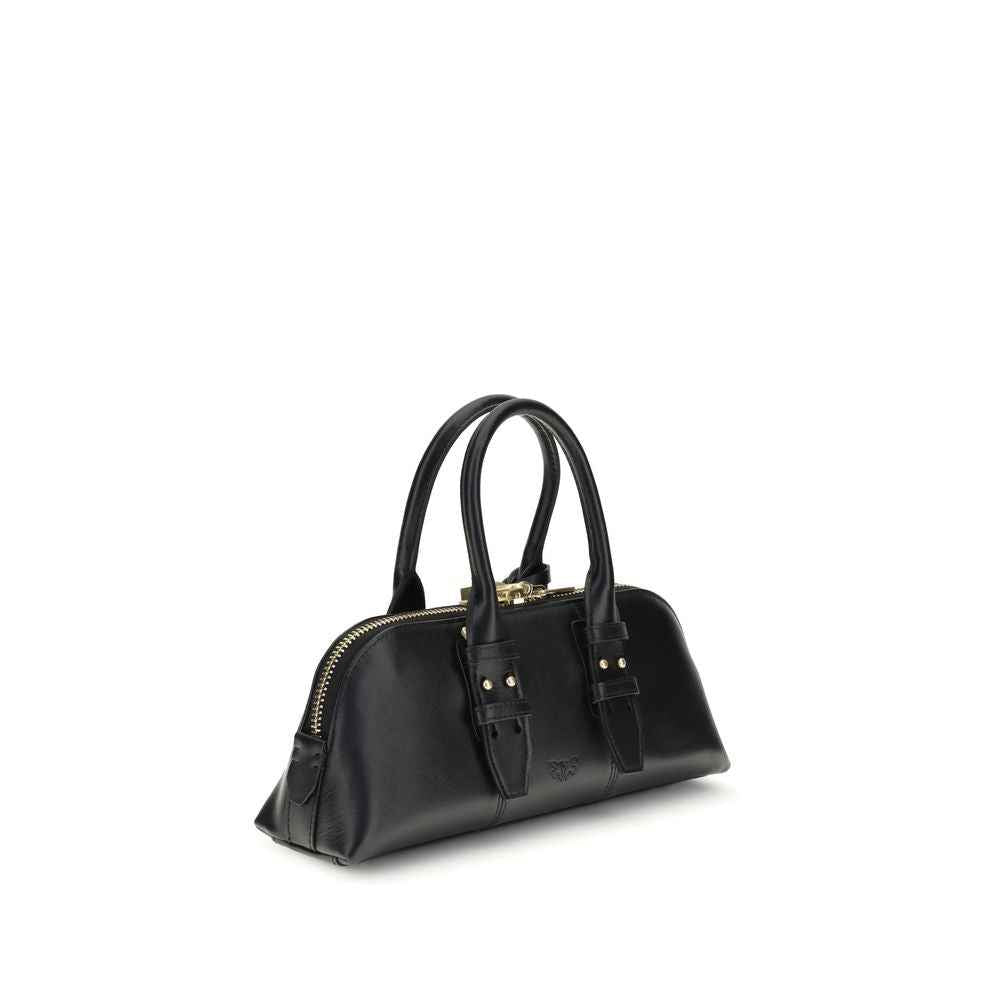 PINKO Black Black Leather Handbag
