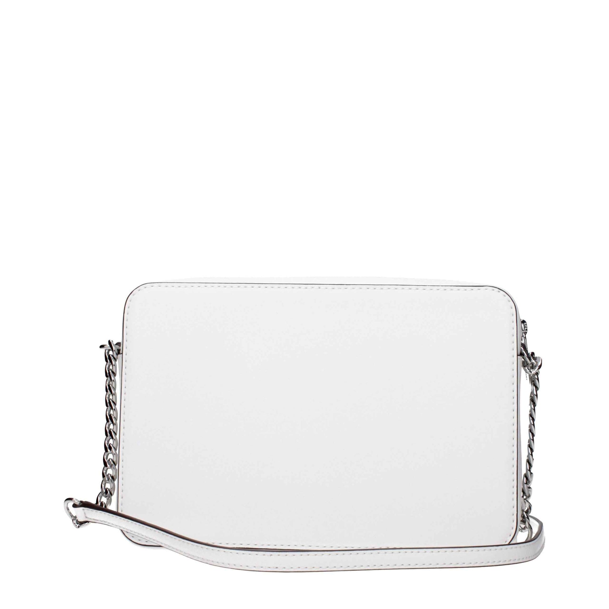 Michael Kors White Leather Crossbody Bag