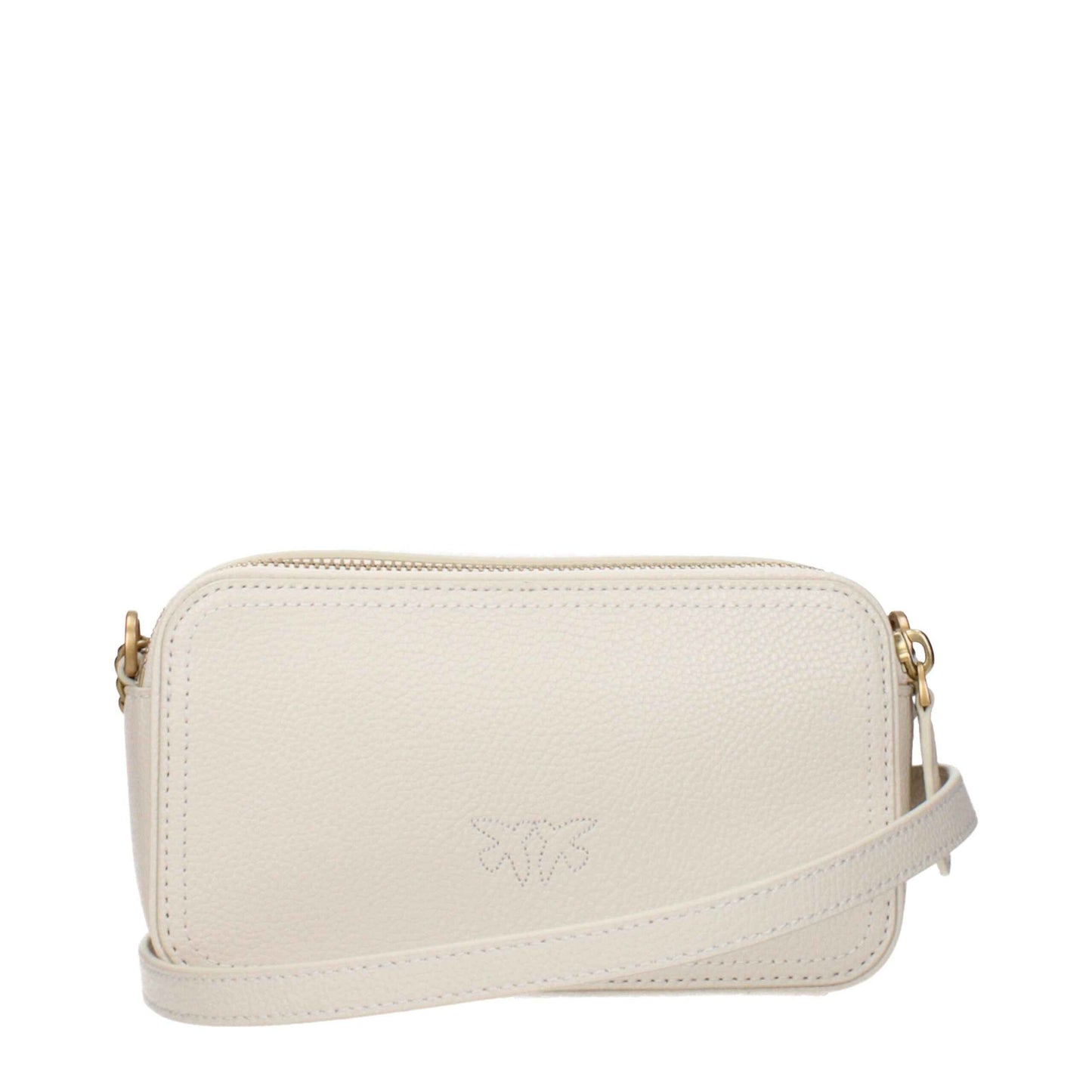 PINKO Beige Leather Crossbody Bag