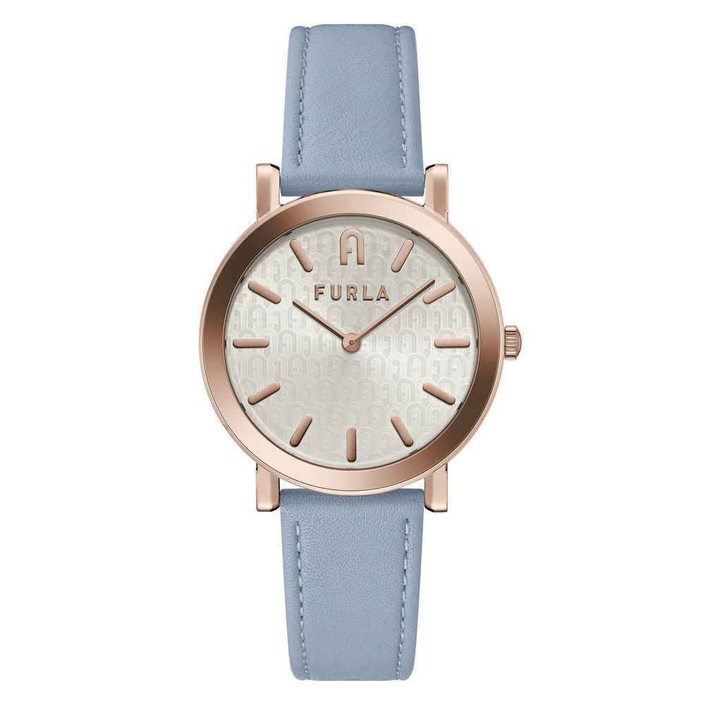 Furla Blue Leather Dress Watch