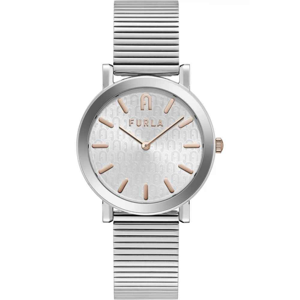 Furla Gray Stainless Steel Dress Watch