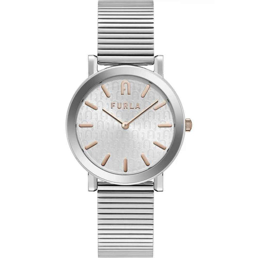 Furla Gray Stainless Steel Dress Watch