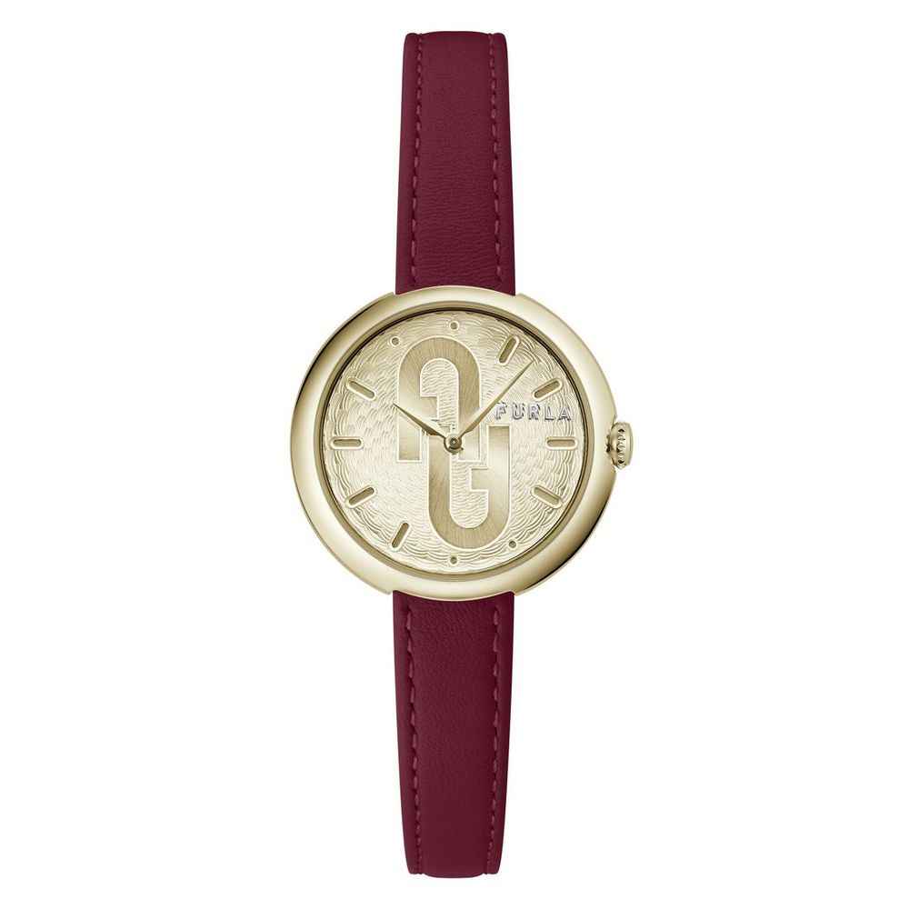 Furla Red Leather Dress Watch