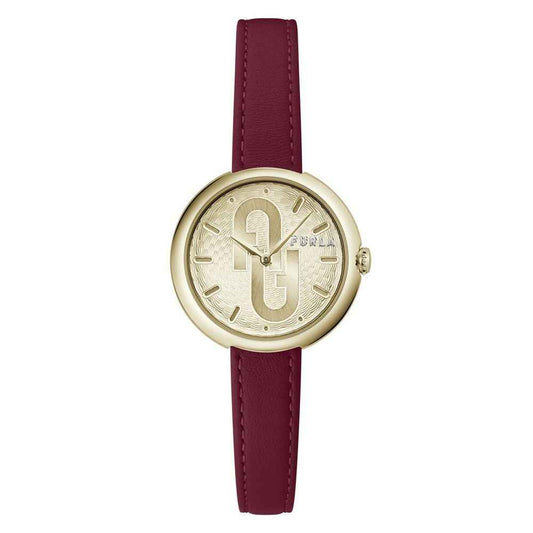 Furla Red Leather Dress Watch