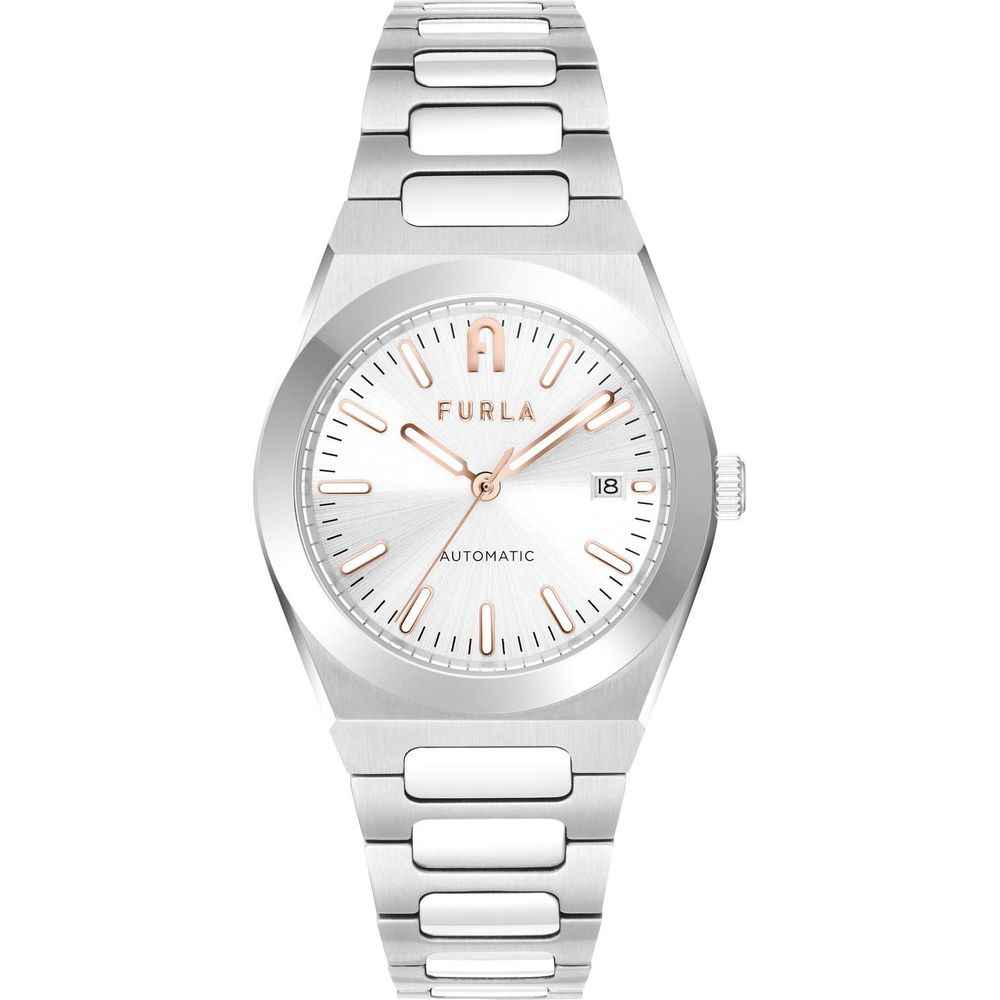 Furla Gray Stainless Steel Dress Watch