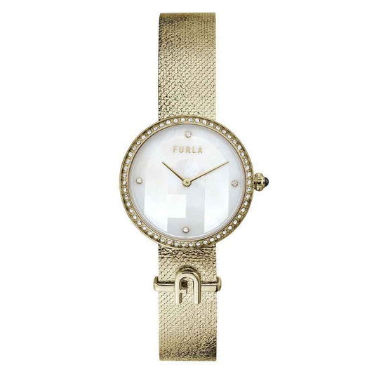Furla Gold Stainless Steel Dress Watch