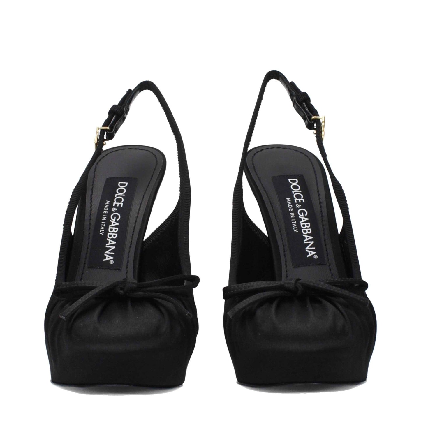 Dolce & Gabbana Black Satin Pumps