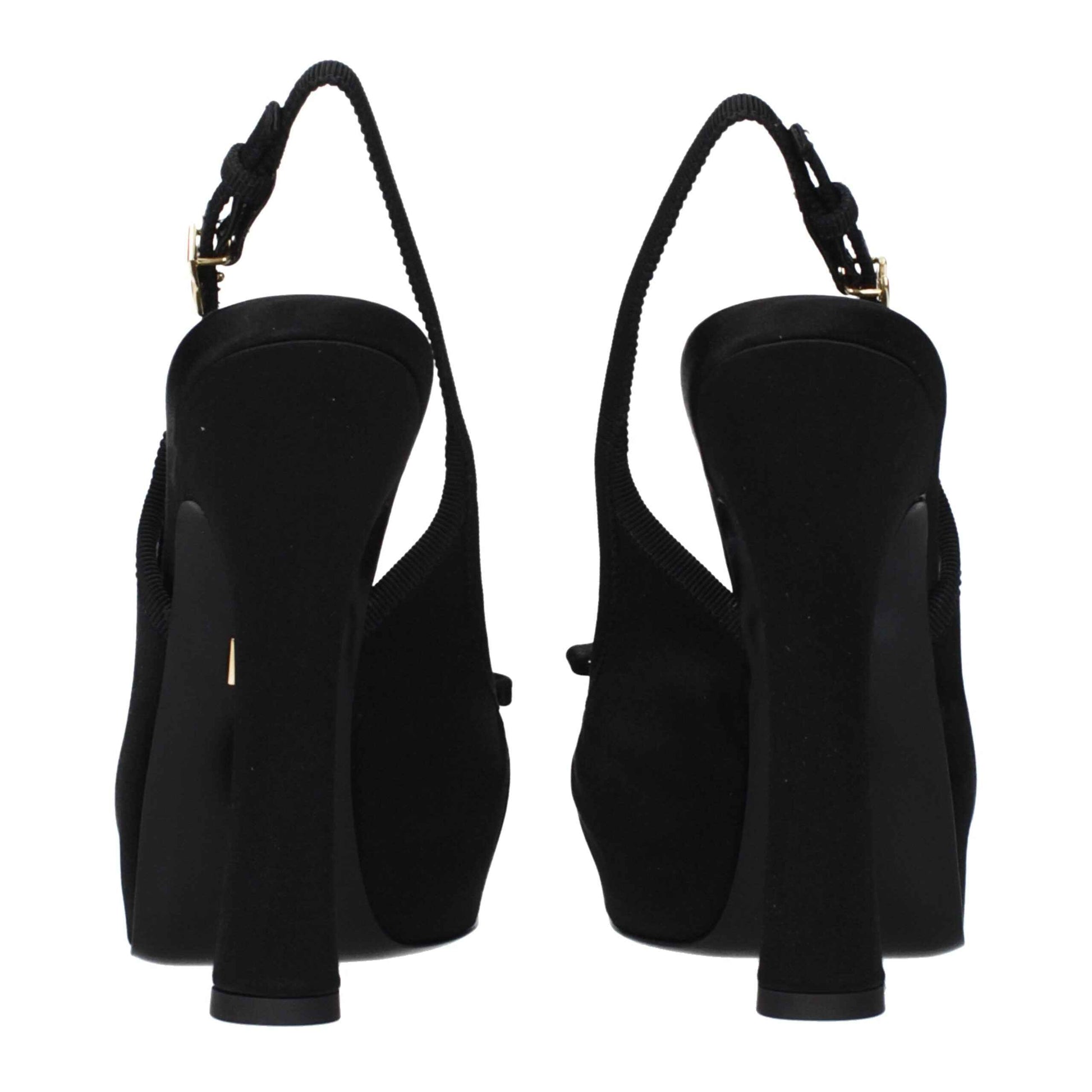 Dolce & Gabbana Black Satin Pumps